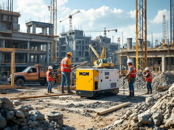 A-bustling-construction-site-with-workers-and-machinery-prominently ...