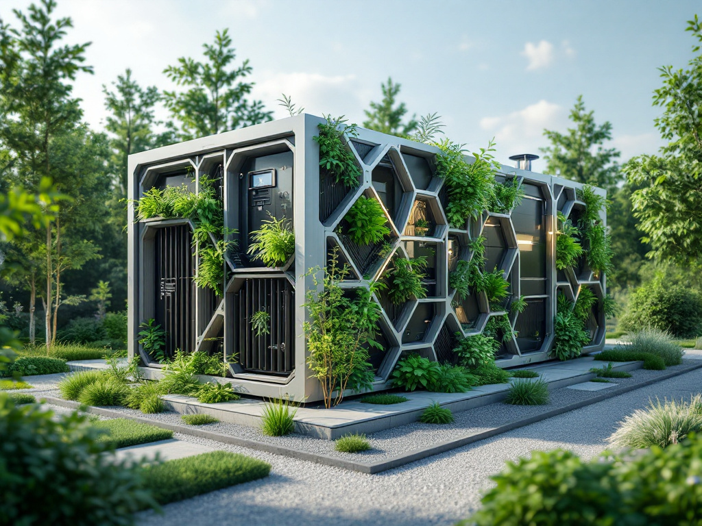 A modern sustainable power generator design featuring green technology