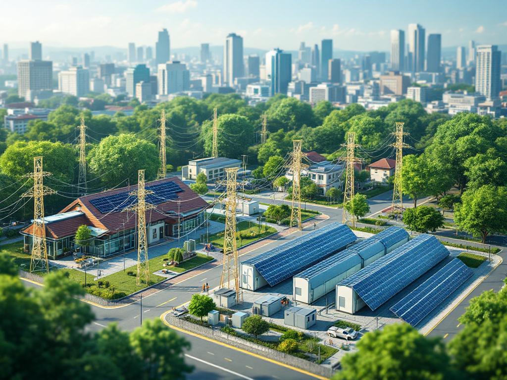 Smart Grid System with Power Generators