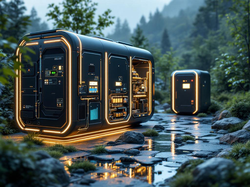 Battery storage system connected with a power generator