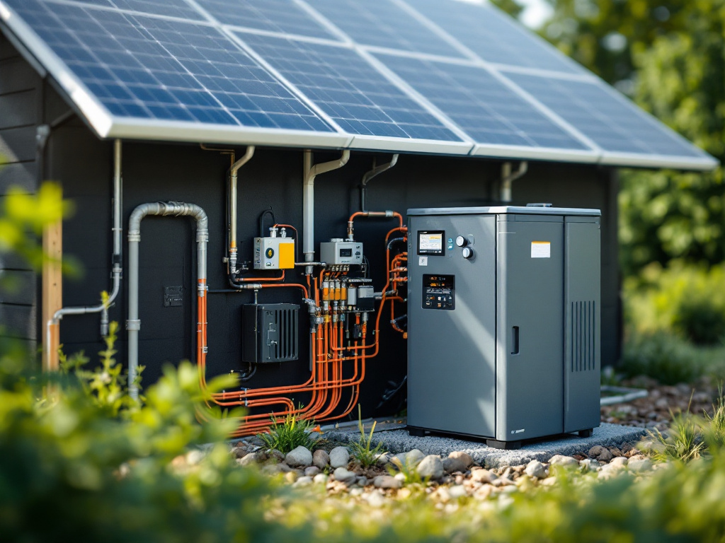 Battery storage system integrated with solar power