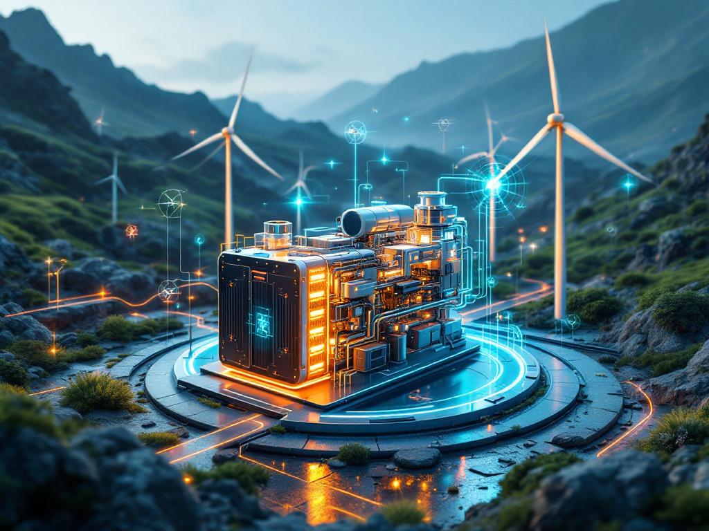 Futuristic power generator with battery energy storage