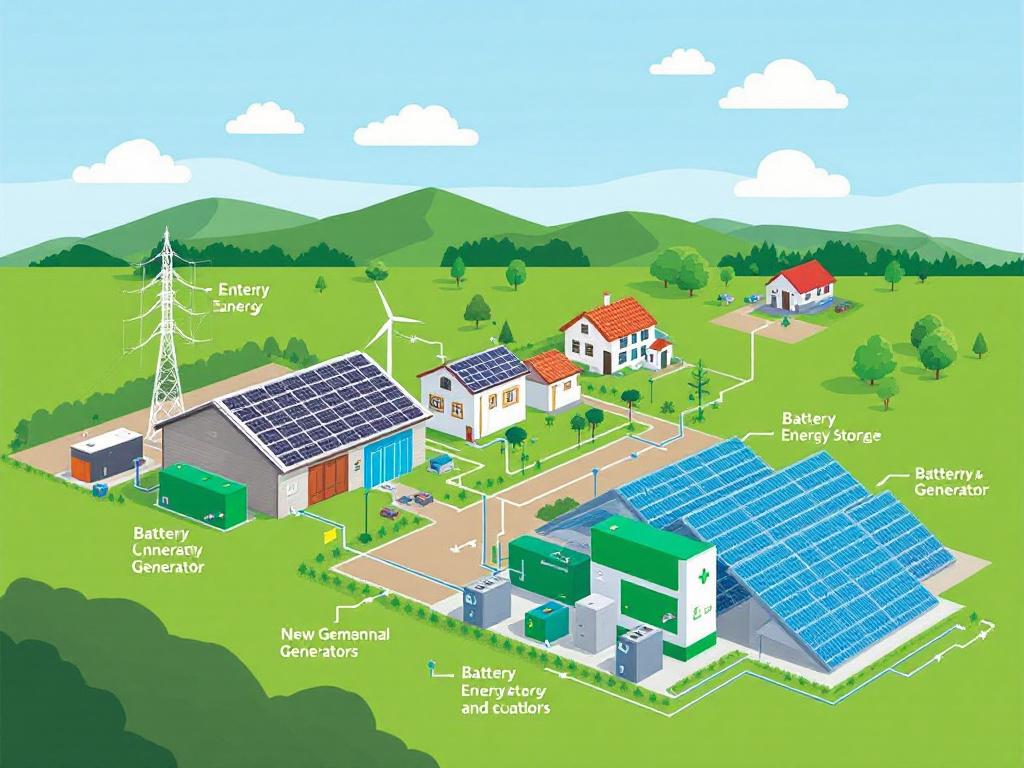 Diagram of battery storage integration