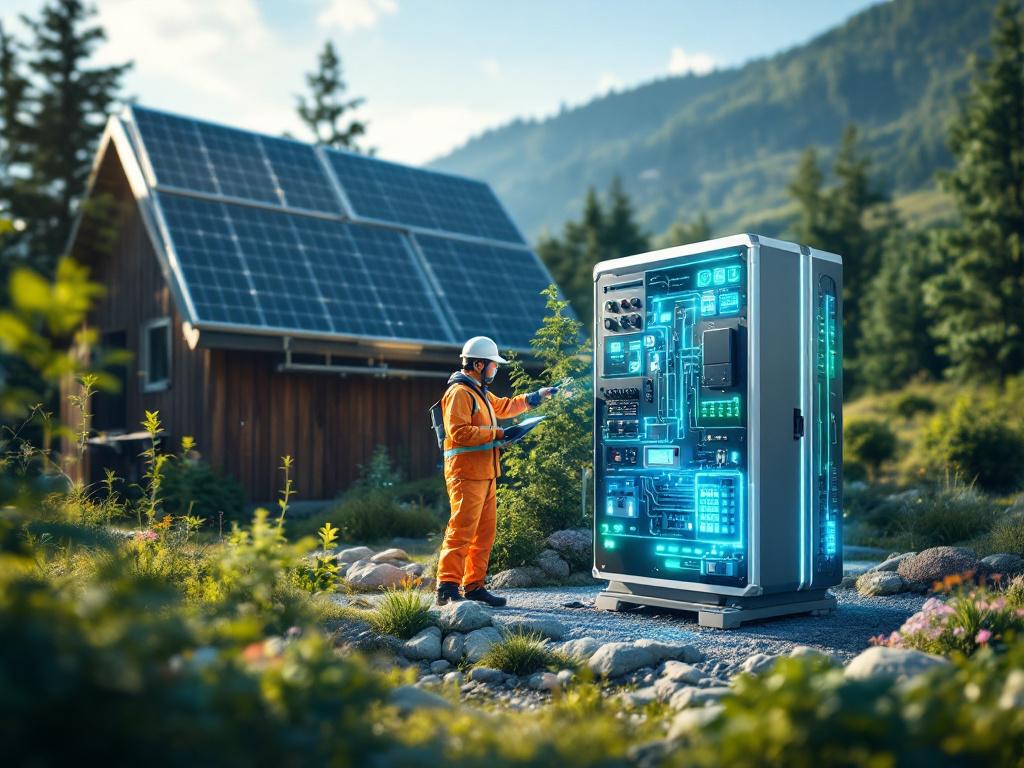 Smart generator with battery storage and AI technology in action