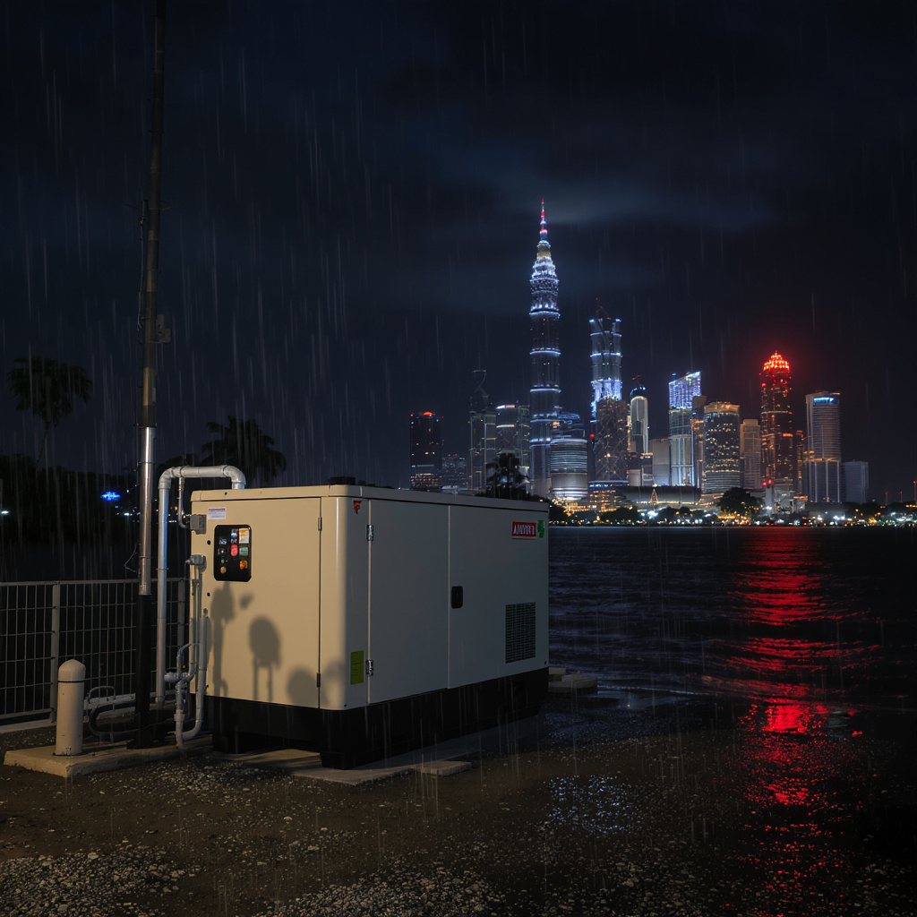 AVR generator power at night during coastal monsoon conditions