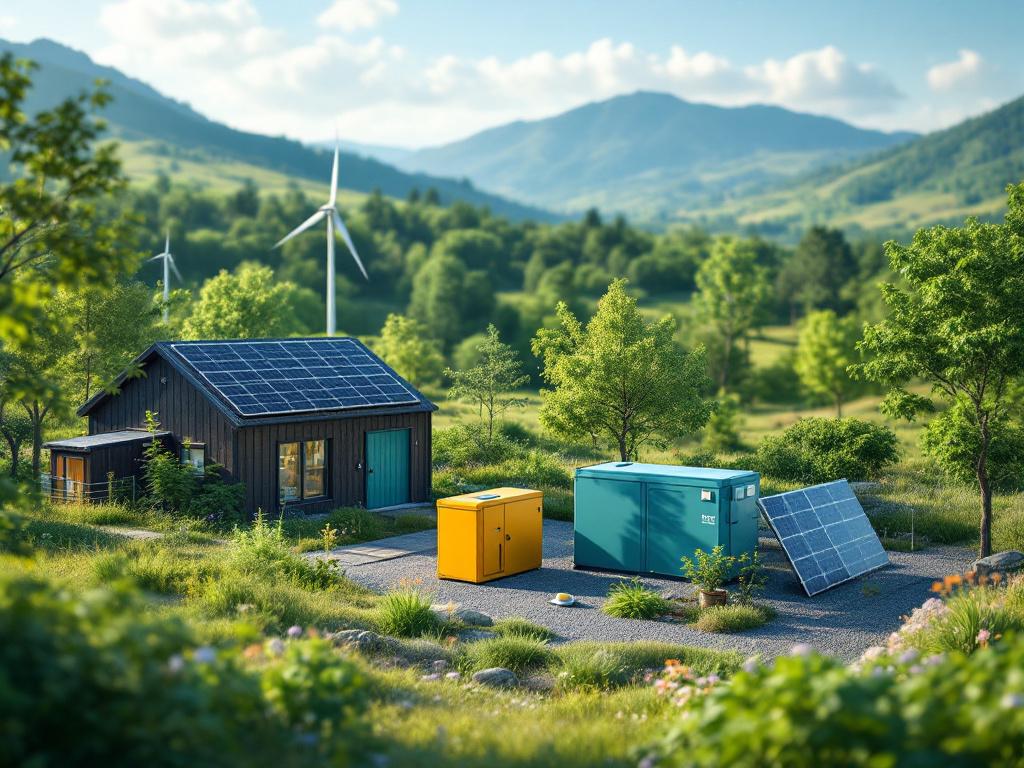 Battery energy storage and generators for sustainable energy