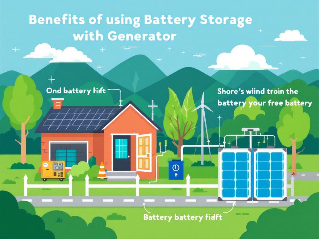 Benefits of using battery storage with generators