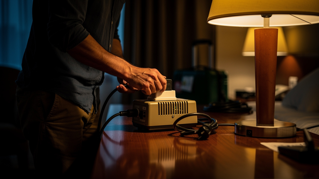 Alat 110V perlukan transformer penurun — adapter sahaja tak cukup