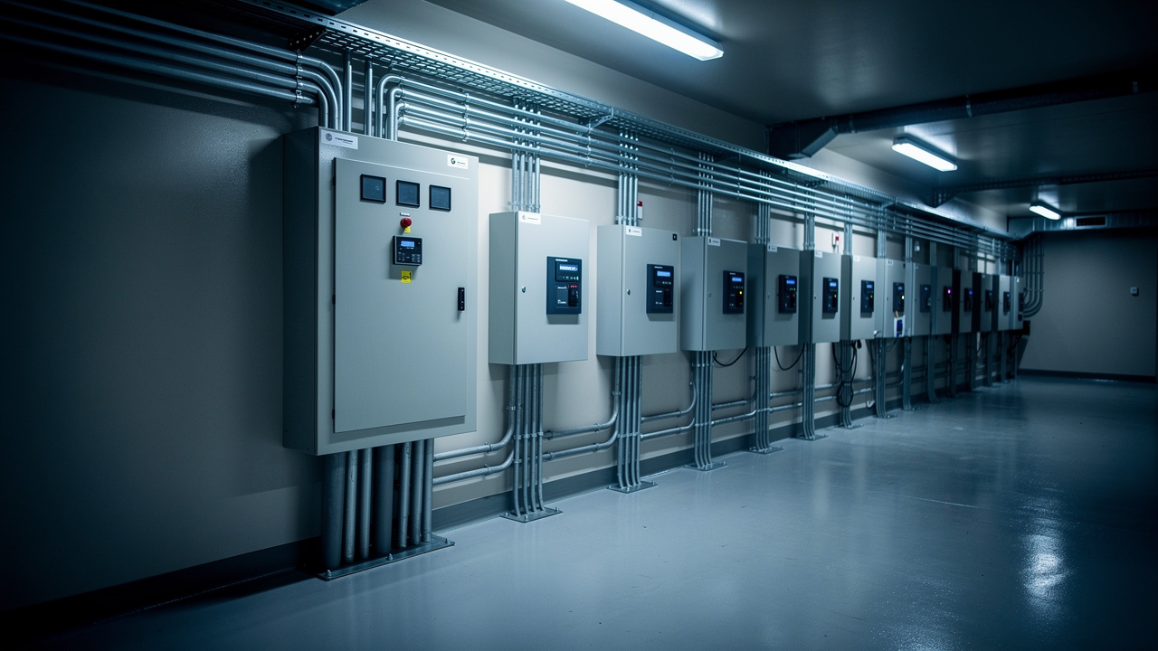 Bilik elektrik moden dengan transfer switch teratur: ujian bulanan secukupnya