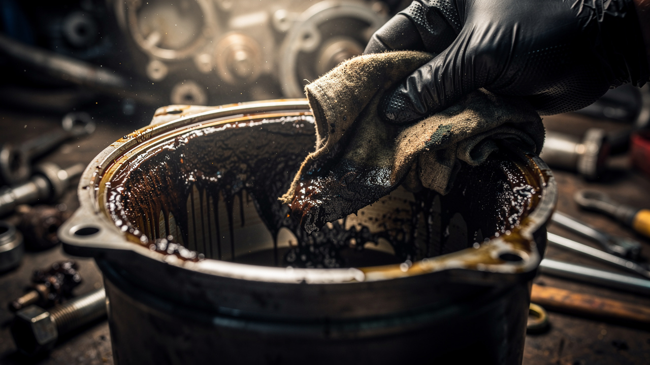 Enapcem gelap dalam rumah penapis bahan api: tanda diesel bug atau pengoksidaan