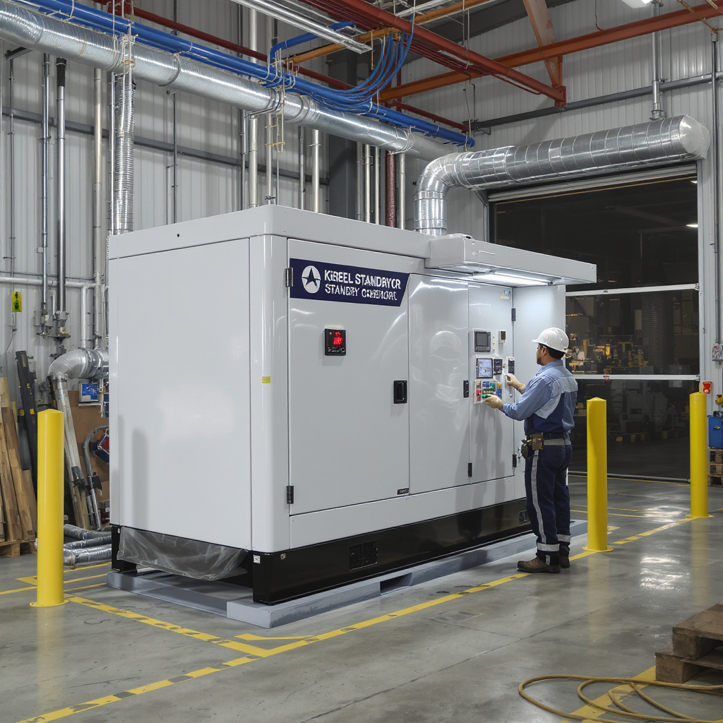 60–100 kVA standby generator supporting a Malaysian light manufacturing workshop