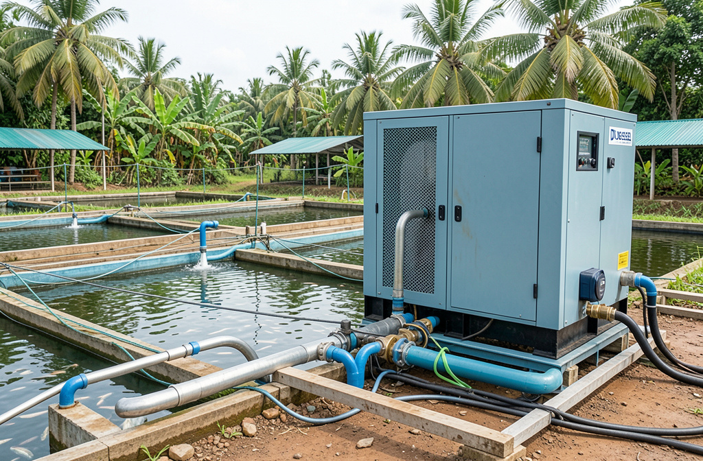 Farm generator at Malaysian aquaculture facility