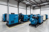Best generator brand Malaysia showroom display showing multiple diesel generator options in professional facility