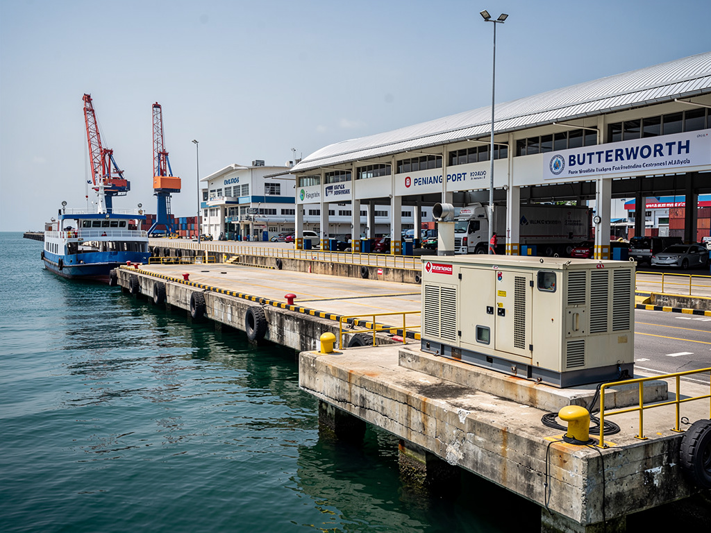 Butterworth ferry terminal with backup generator for continu