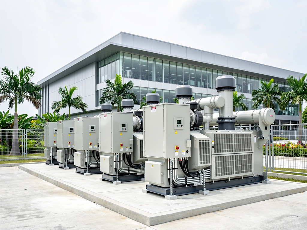 Silent genset installation for continuous data center operat