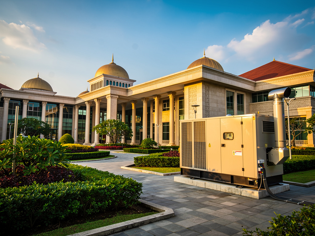 Kota Iskandar government complex with standby generator.