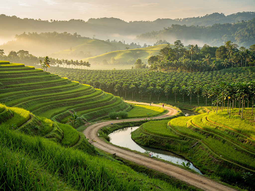 Lembah pertanian subur di Keningau
