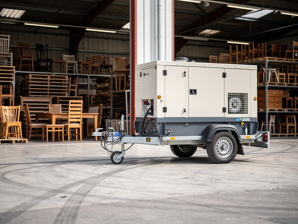 Generator trailer serving Muar furniture manufacturing indus