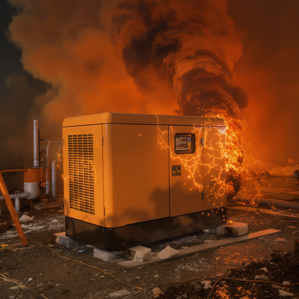Technician sizing and installing a standby generator for Malaysian factory and home use