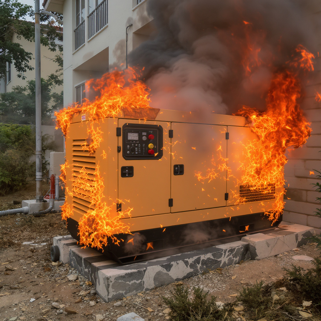 Factory and home loads maintained by standby generators during Malaysian heatwaves
