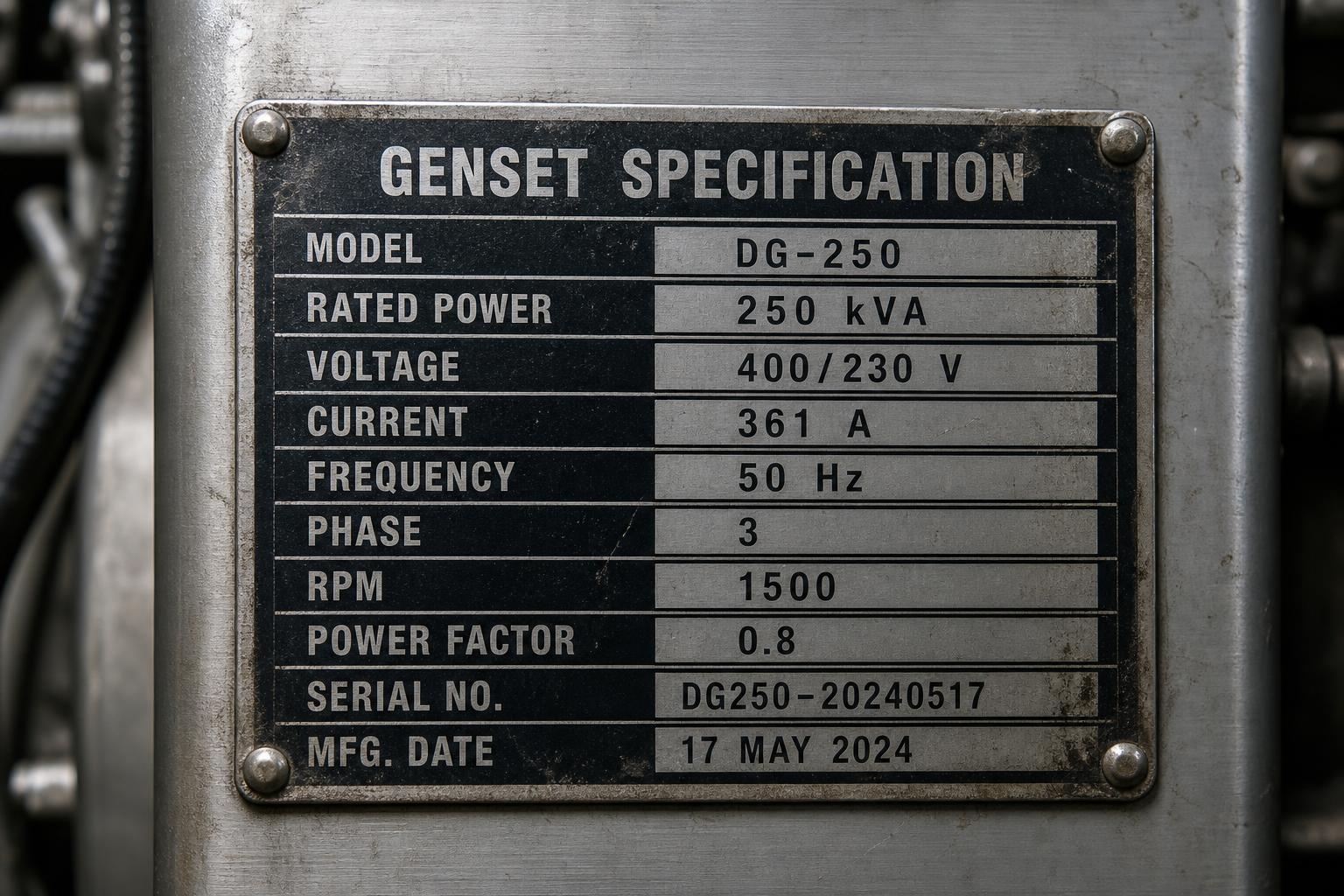 Genset sizing guide kira kVA