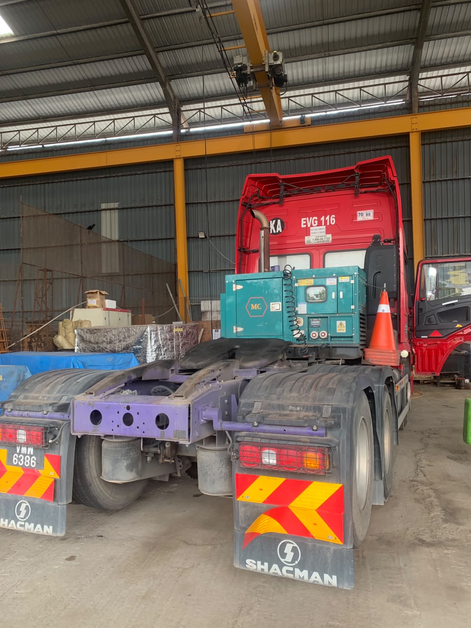 Prime mover generator mounted on Shacman truck chassis Malaysia