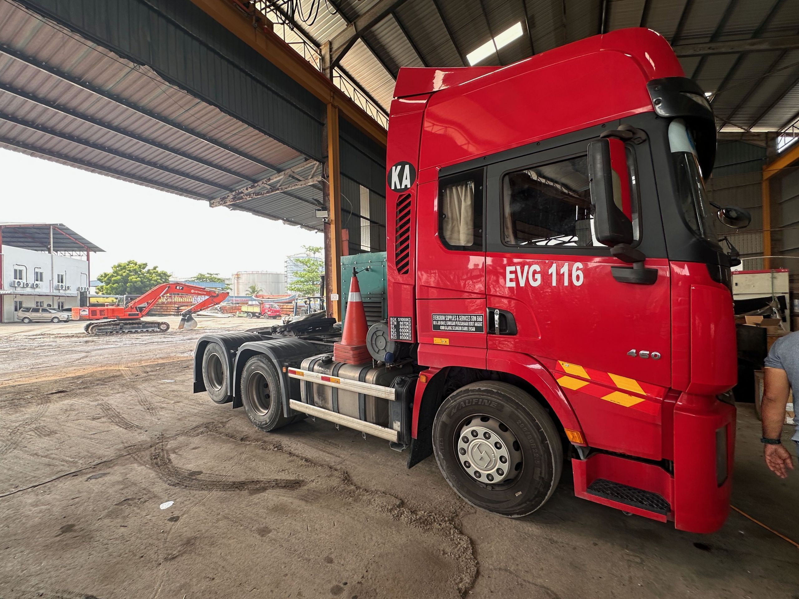 Prime mover generator mounted on truck chassis Malaysia
