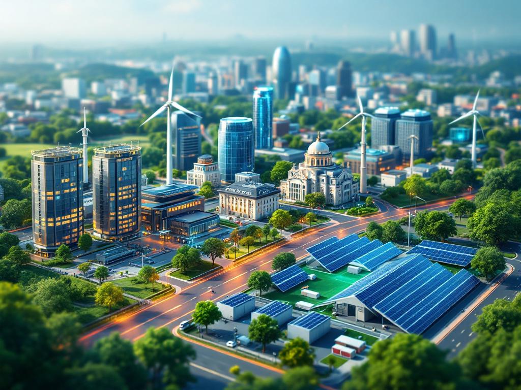 Smart City with Power Generators and Battery Energy Storage Systems